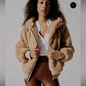 Carbon 38 Faux Fur Hooded Jacket